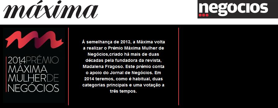 2014 Prémio Máxima Mulher de Negócios